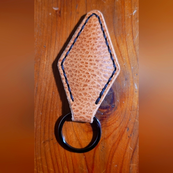 Tan Leather Key Fob - Picture 4 of 4